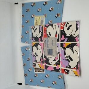 Vintage Gibson Mickey and Minnie Mouse‎ Wrapping Paper 3 Packs